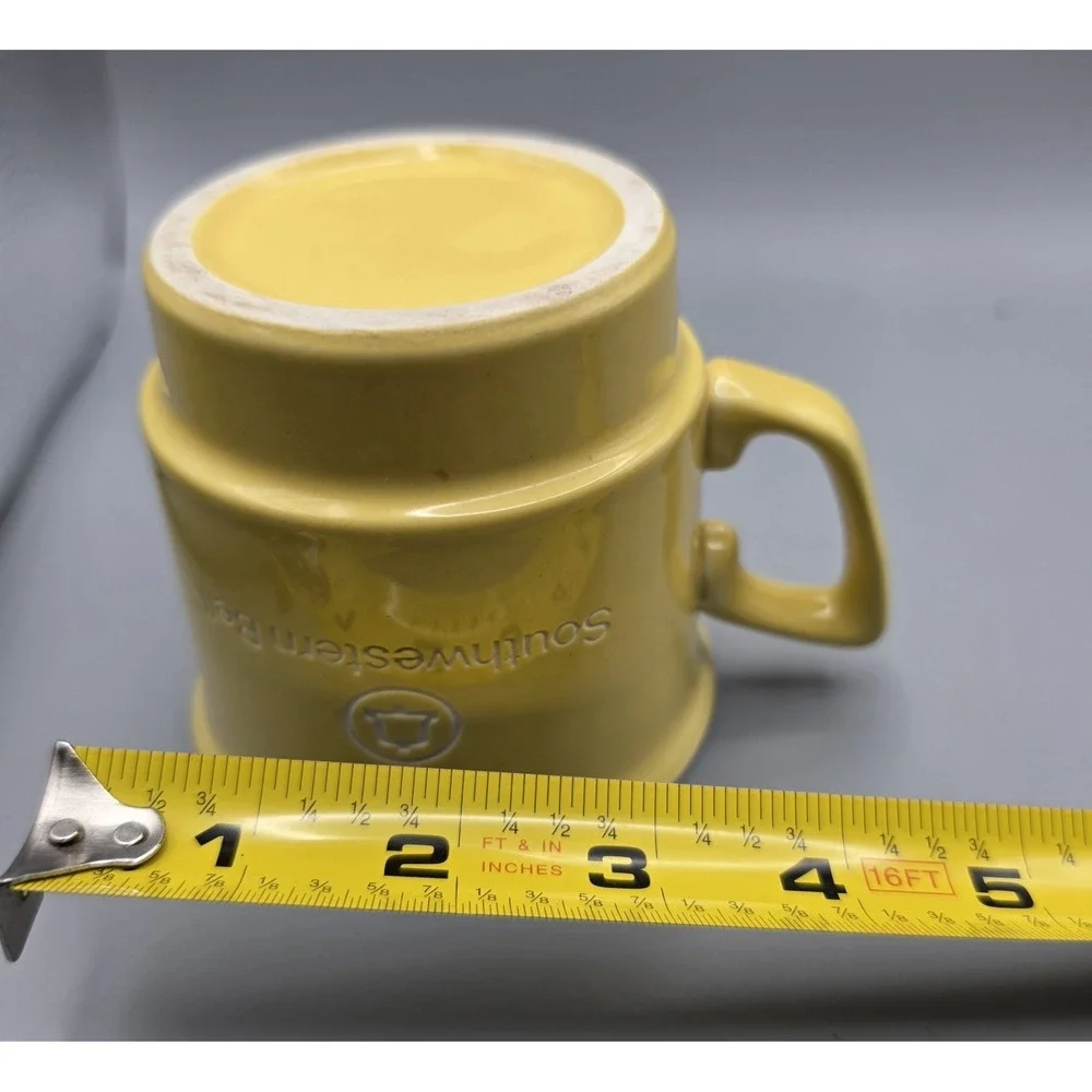 Vintage Southwestern Bell Telephone Mug Yellow Bell System Logo Advertising Cup